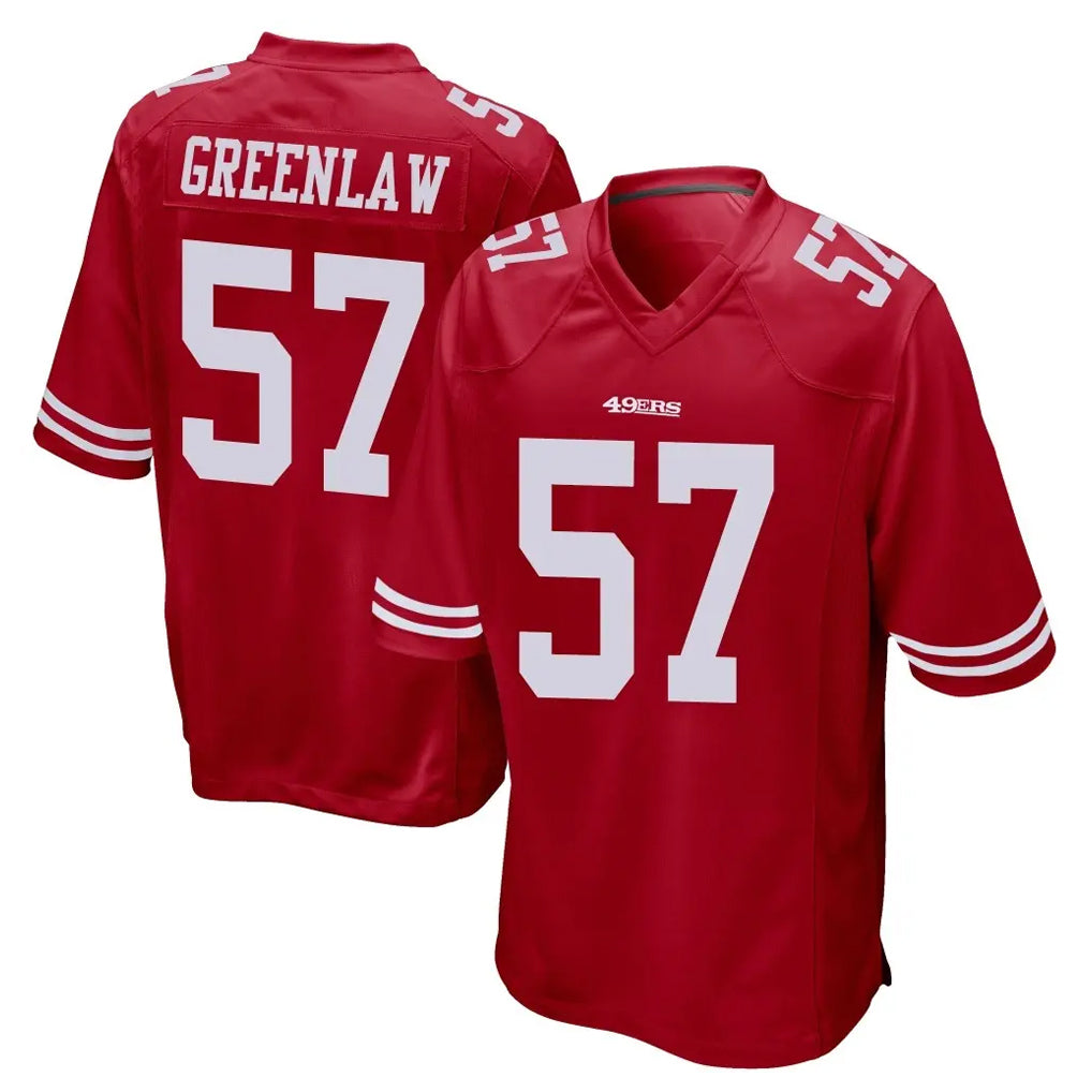 Kooe SF.49ers #57 Dre Greenlaw Player Red Home Game Stitched Jerseys