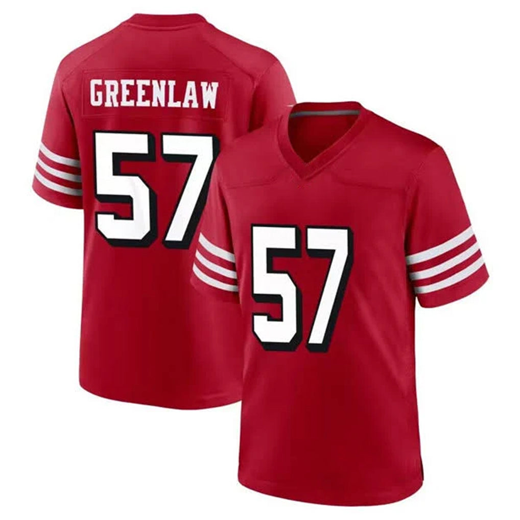 Kooe SF.49ers #57 Dre Greenlaw Player Red Limited Alternate Home Game Stitched Jerseys