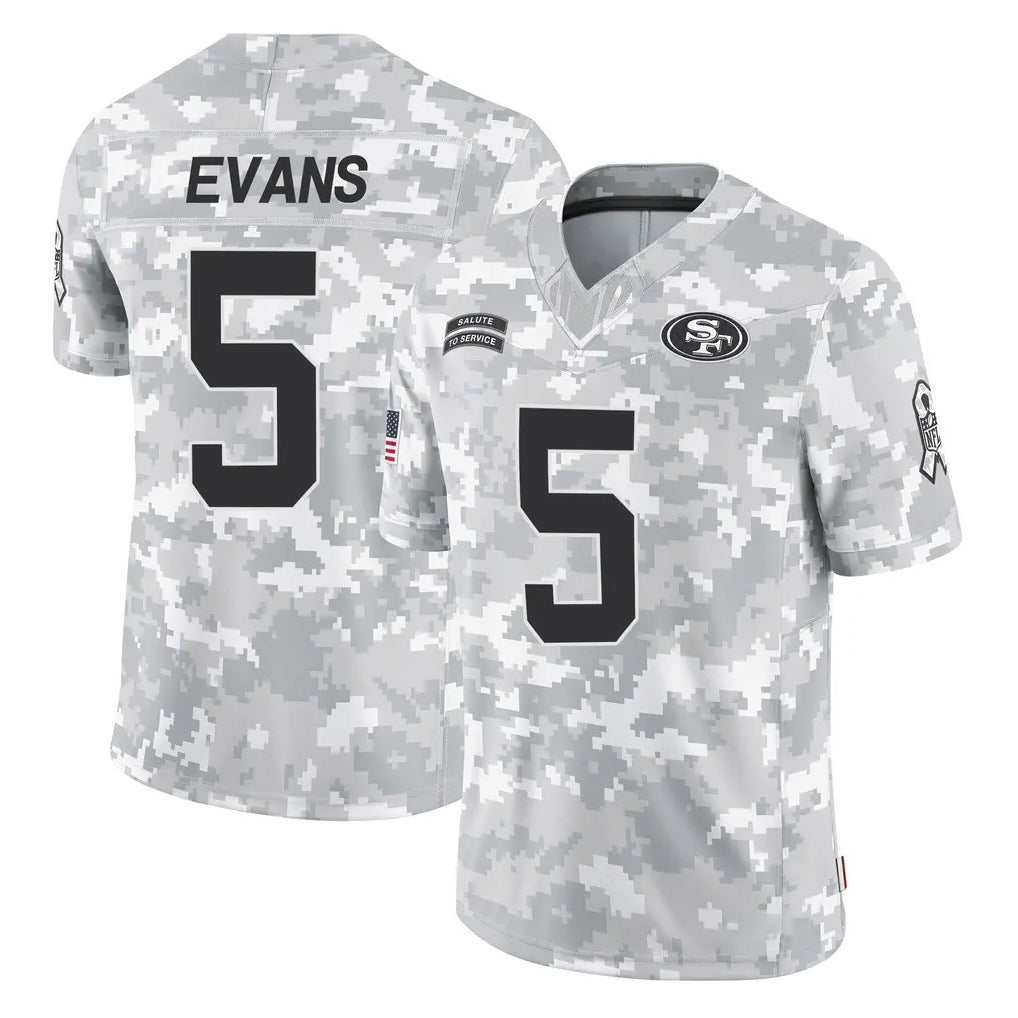 Kooe SF.49ers #5 Mike Evans Player Arctic Camo Limited Salute To Service Home Game Stitched Jerseys