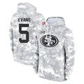Kooe SF.49ers #5 Mike Evans Player Arctic Camo Limited Salute to Service Pullover Hoodies Game Stitched Jerseys