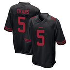 Kooe SF.49ers #5 Mike Evans Player Black Alternate Home Game Stitched Jerseys