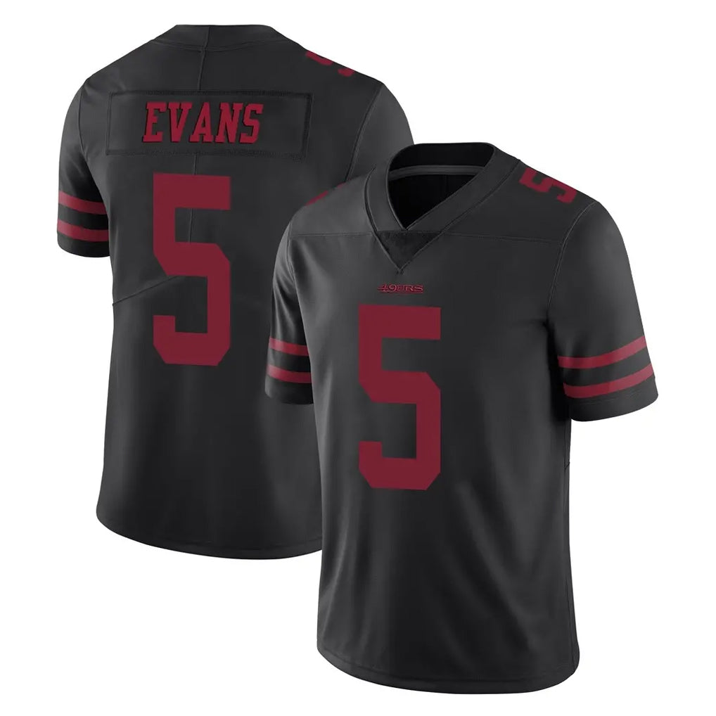 Kooe SF.49ers #5 Mike Evans Player Black Alternate Limited Vapor Untouchable Home Game Stitched Jerseys