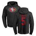 Kooe SF.49ers #5 Mike Evans Player Black LOGO Pullover Hoodies Home Game Stitched Jerseys
