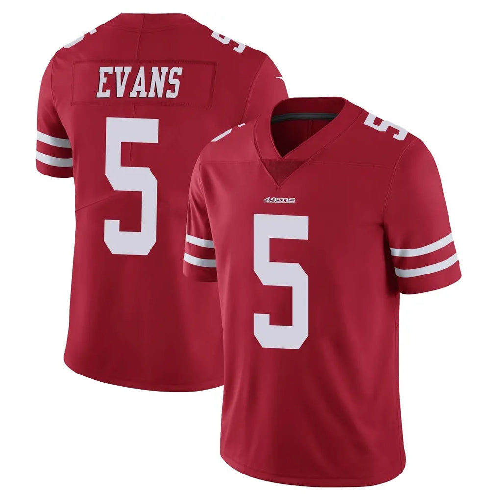 Kooe SF.49ers #5 Mike Evans Player Red Limited Vapor Untouchable Home Game Stitched Jerseys