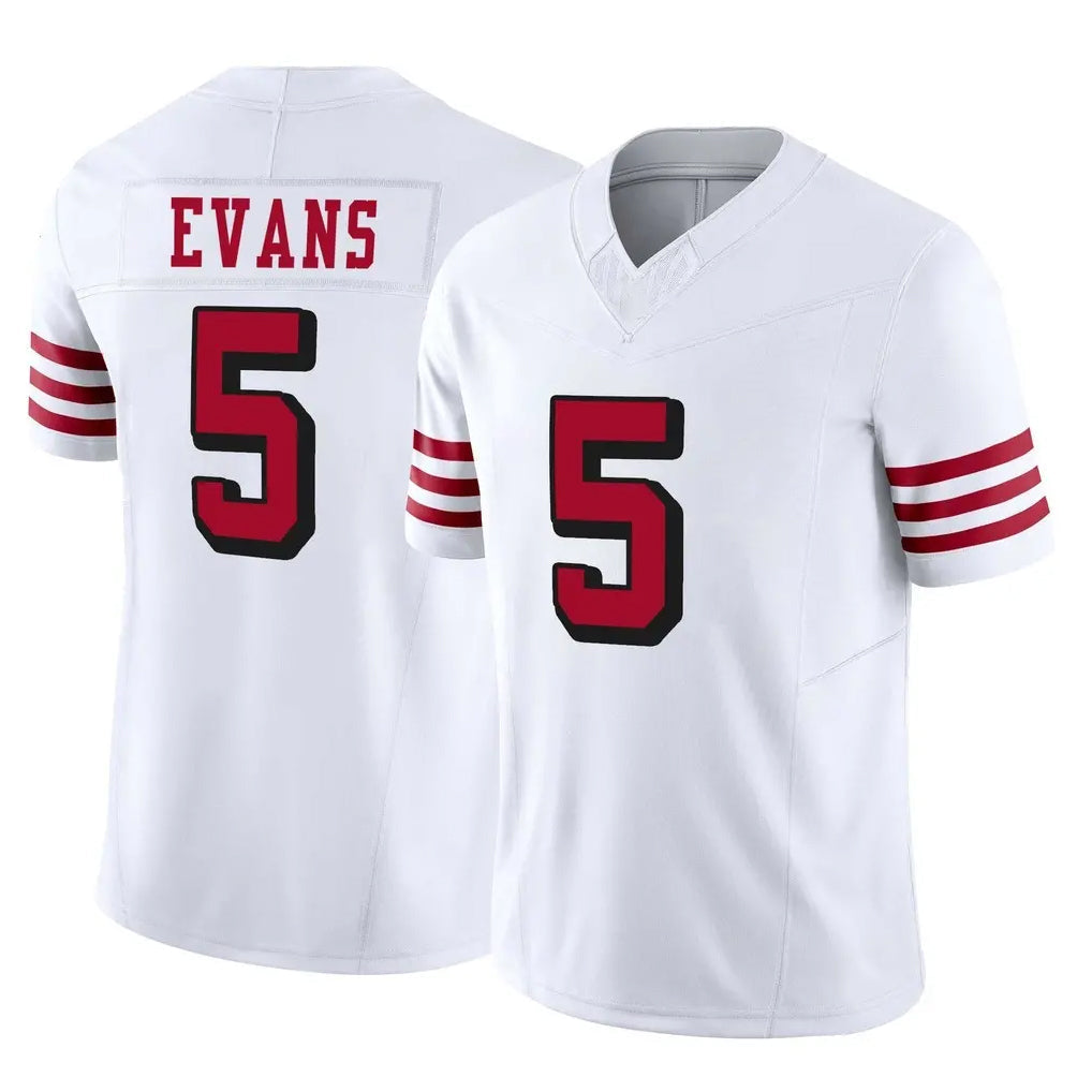 Kooe SF.49ers #5 Mike Evans Player White Limited Alternate Vapor F.U.S.E. Home Game Stitched Jerseys