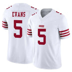 Kooe SF.49ers #5 Mike Evans Player White Limited Vapor F.U.S.E. Home Game Stitched Jerseys