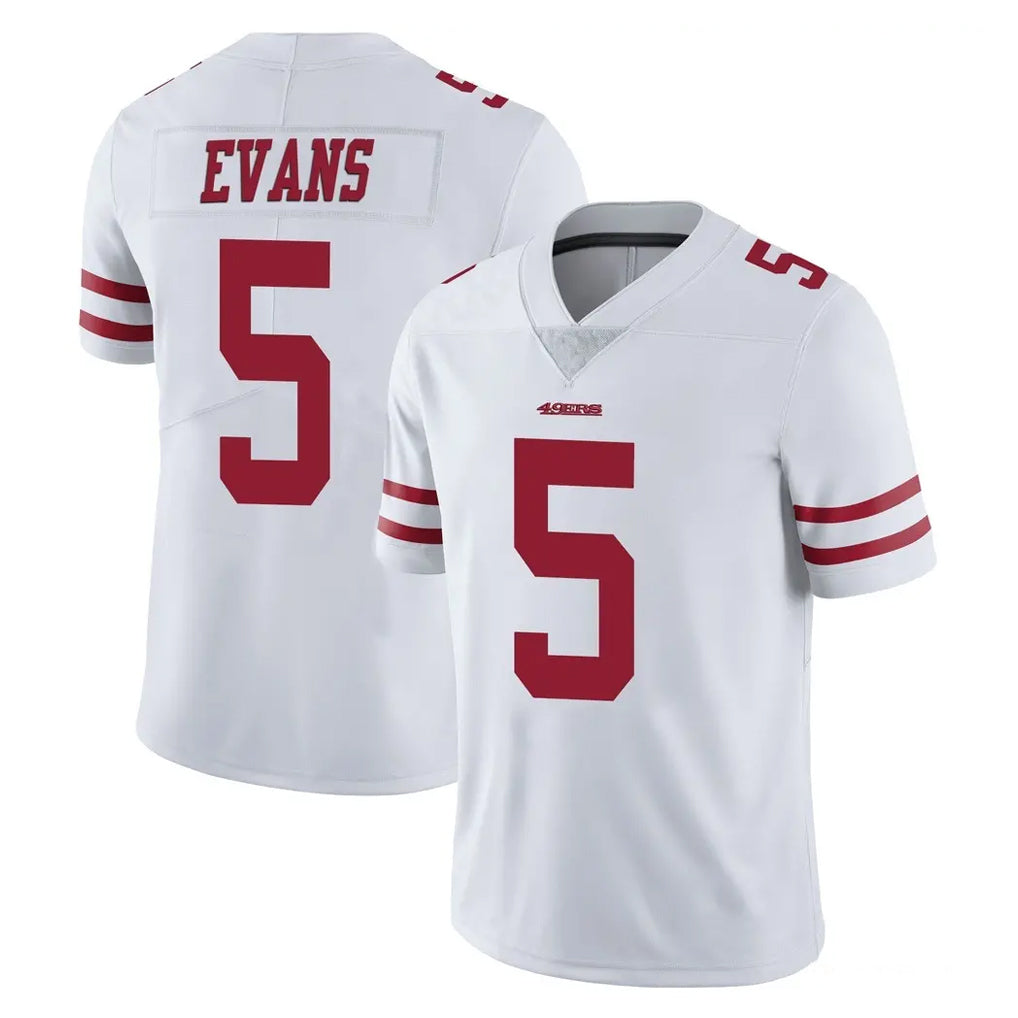 Kooe SF.49ers #5 Mike Evans Player White Limited Vapor Untouchable Home Game Stitched Jerseys