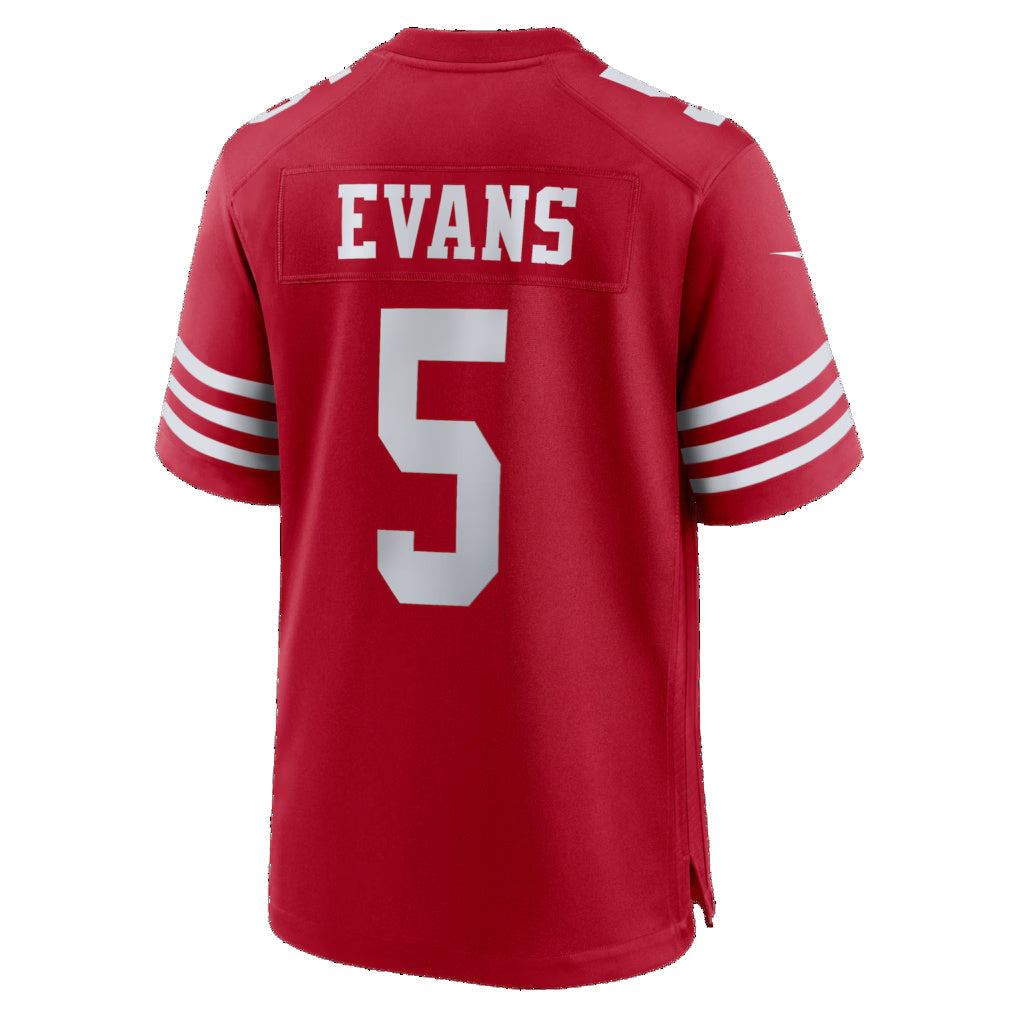 Kooe SF.49ers #5 Mike Evans Scarlet Game Stitched Jerseys