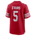 Kooe SF.49ers #5 Mike Evans Scarlet Game Stitched Jerseys
