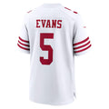 Kooe SF.49ers #5 Mike Evans White Game Stitched Jerseys