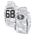 Kooe SF.49ers #68 Colton McKivitz Player Arctic Camo Limited Salute to Service Pullover Hoodies Game Stitched Jerseys