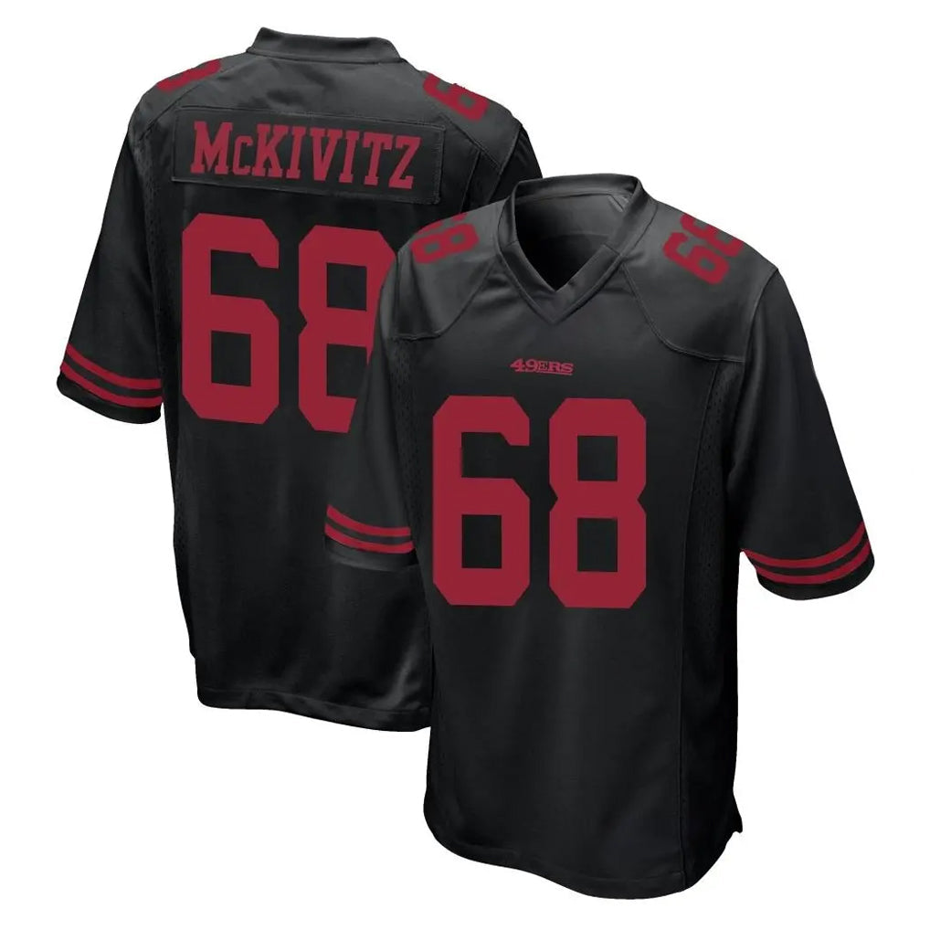 Kooe SF.49ers #68 Colton McKivitz Player Black Alternate Home Game Stitched Jerseys