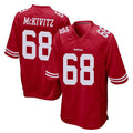 Kooe SF.49ers #68 Colton McKivitz Player Red Home Game Stitched Jerseys