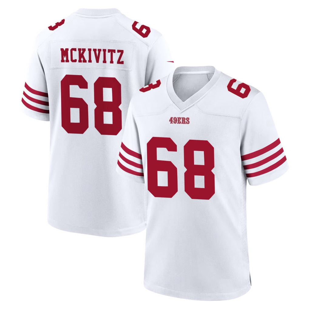 Kooe SF.49ers #68 Colton McKivitz Player White Game Home Stitched Jerseys