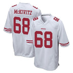 Kooe SF.49ers #68 Colton McKivitz Player White Home Game Stitched Jerseys