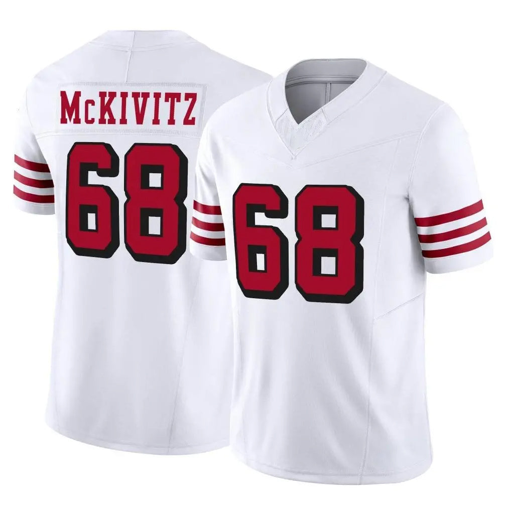 Kooe SF.49ers #68 Colton McKivitz Player White Limited Alternate Vapor F.U.S.E. Home Game Stitched Jerseys