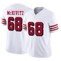 Kooe SF.49ers #68 Colton McKivitz Player White Limited Alternate Vapor F.U.S.E. Home Game Stitched Jerseys