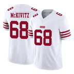 Kooe SF.49ers #68 Colton McKivitz Player White Limited Vapor F.U.S.E. Home Game Stitched Jerseys