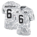 Kooe SF.49ers #6 Malik Mustapha Player Arctic Camo Limited Salute To Service Home Game Stitched Jerseys