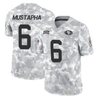 Kooe SF.49ers #6 Malik Mustapha Player Arctic Camo Limited Salute To Service Home Game Stitched Jerseys