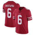Kooe SF.49ers #6 Malik Mustapha Player Red Limited Vapor Untouchable Home Game Stitched Jerseys