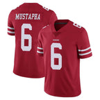 Kooe SF.49ers #6 Malik Mustapha Player Red Limited Vapor Untouchable Home Game Stitched Jerseys