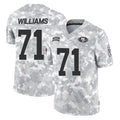 Kooe SF.49ers #71 Trent Williams Player Arctic Camo Limited Salute To Service Home Game Stitched Jerseys