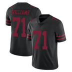 Kooe SF.49ers #71 Trent Williams Player Black Alternate Limited Vapor Untouchable Home Game Stitched Jerseys