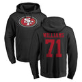 Kooe SF.49ers #71 Trent Williams Player Black LOGO Pullover Hoodies Home Game Stitched Jerseys