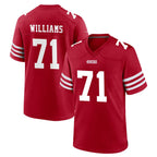 Kooe SF.49ers #71 Trent Williams Player Red Game Home Stitched Jerseys