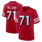 Kooe SF.49ers #71 Trent Williams Player Red Limited Alternate Home Game Stitched Jerseys