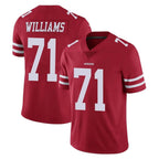 Kooe SF.49ers #71 Trent Williams Player Red Limited Vapor Untouchable Home Game Stitched Jerseys