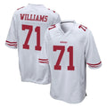 Kooe SF.49ers #71 Trent Williams Player White Home Game Stitched Jerseys