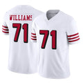 Kooe SF.49ers #71 Trent Williams Player White Limited Alternate Vapor F.U.S.E. Home Game Stitched Jerseys