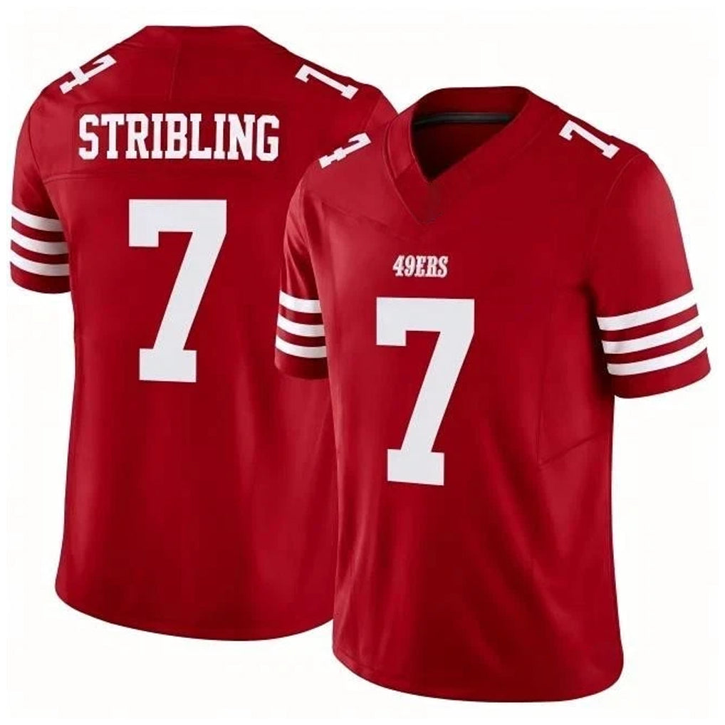 Kooe SF.49ers #7 De'Zhaun Stribling Player Red Limited Vapor F.U.S.E. Home Game Stitched Jerseys