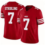 Kooe SF.49ers #7 De'Zhaun Stribling Player Red Limited Vapor F.U.S.E. Home Game Stitched Jerseys