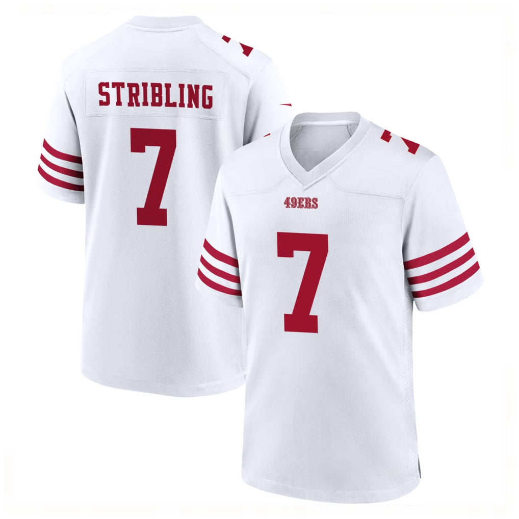 Kooe SF.49ers #7 De'Zhaun Stribling Player White Game Home Stitched Jerseys
