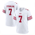 Kooe SF.49ers #7 De'Zhaun Stribling Player White Game Home Stitched Jerseys