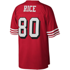 Kooe SF.49ers #80 Jerry Rice Mitchell & Ness Scarlet Legacy Replica Jersey Stitched Puhic
