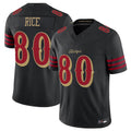 Kooe SF.49ers #80 Jerry Rice Player Black Vapor F.U.S.E. Limited Stitched Jerseys