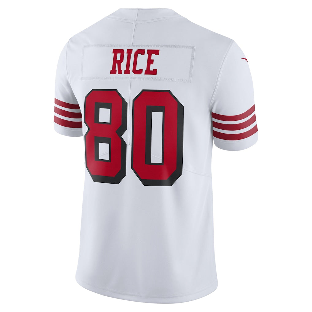 Kooe SF.49ers #80 Jerry Rice Player White Vapor F.U.S.E. Limited Stitched Jerseys