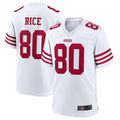 Kooe SF.49ers #80 Jerry Rice White Retired Player Game American Stitched Jersey
