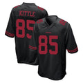 Kooe SF.49ers #85 George Kittle Player Black Alternate Home Game Stitched Jerseys