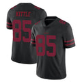 Kooe SF.49ers #85 George Kittle Player Black Alternate Limited Vapor Untouchable Home Game Stitched Jerseys