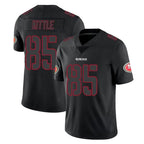 Kooe SF.49ers #85 George Kittle Player Black Impact Limited Home Game Stitched Jerseys