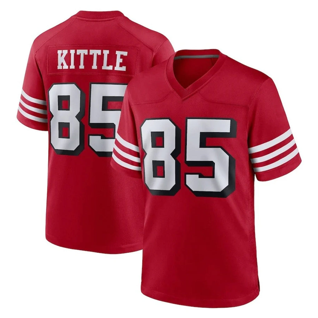 Kooe SF.49ers #85 George Kittle Player Red Limited Alternate Home Game Stitched Jerseys