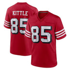 Kooe SF.49ers #85 George Kittle Player Red Limited Alternate Home Game Stitched Jerseys