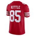 Kooe SF.49ers #85 George Kittle Scarlet Team Vapor F.U.S.E. Stitched Limited Jerseys