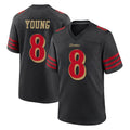 Kooe SF.49ers #8 Steve Young Player Black Rivalries Collection Game Stitched Jerseys
