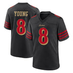 Kooe SF.49ers #8 Steve Young Player Black Rivalries Collection Game Stitched Jerseys